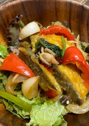 カレー風味★鱈と彩野菜のオイスター炒飯-レシピのメイン写真