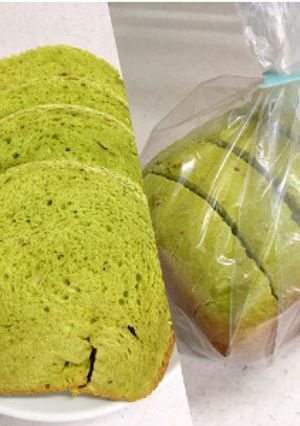 抹茶ミルク食パン　HB-レシピのメイン写真