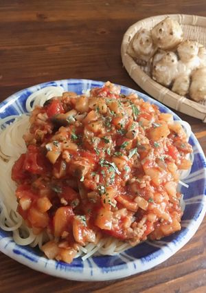 【菊芋】低カロリーミートソース-レシピのメイン写真