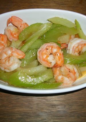 エビとセロリの中華風炒め-レシピのメイン写真