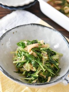水菜と油揚げの煮浸し【作り置き】-レシピのメイン写真