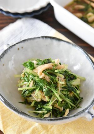 水菜と油揚げの煮浸し【作り置き】-レシピのメイン写真