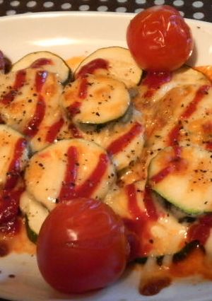 ズッキーニの…マヨ♪トマ♪チーズ焼き♪-レシピのメイン写真