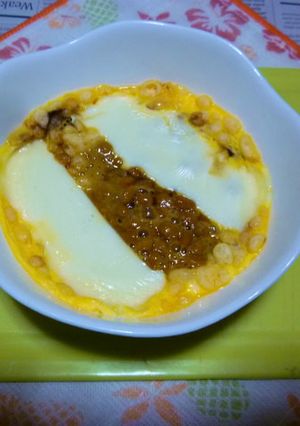 レンチンで納豆チーズ卵とじのお手軽タパス-レシピのメイン写真