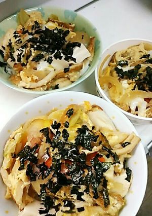 豆腐の卵とじ丼-レシピのメイン写真