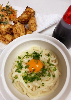 釜玉うどん★トッピング付き☆-レシピのメイン写真