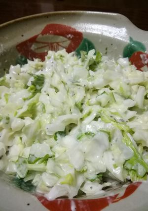 セロリ入りコールスロー(バジル風味)-レシピのメイン写真