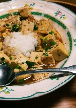 ダイエット❗木綿豆腐を焼肉のタレで✨☺⛄-レシピのメイン写真