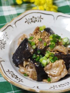 ちゃちゃっと簡単豚肉と茄子の甘辛炒め-レシピのメイン写真