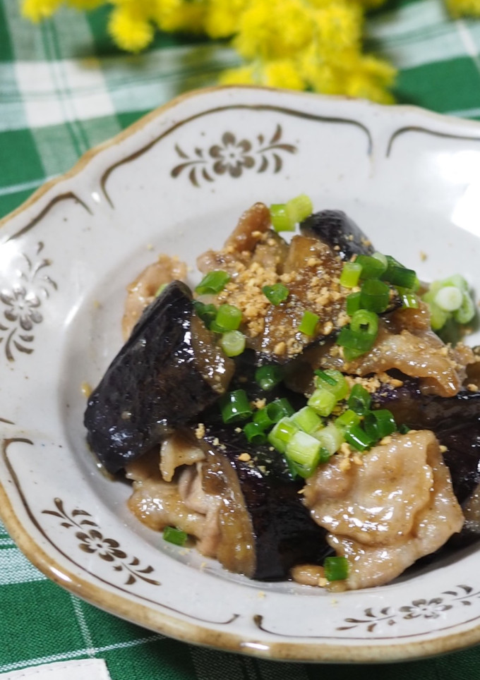 ちゃちゃっと簡単豚肉と茄子の甘辛炒め-レシピのメイン写真