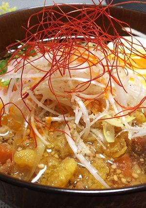 脱!マンネリ!ピリ辛お雑煮~お蕎麦にも~-レシピのメイン写真