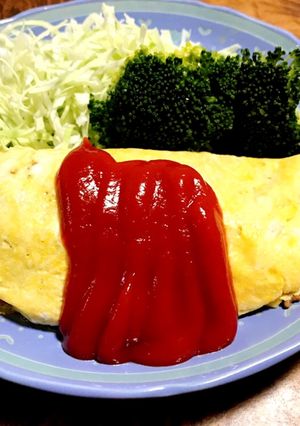 誰でも簡単！ミンチと玉ねぎの人気オムレツ-レシピのメイン写真