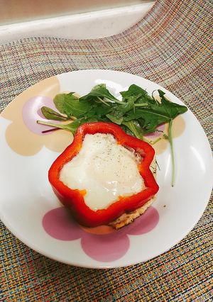 まとめて作る花形目玉焼き-レシピのメイン写真