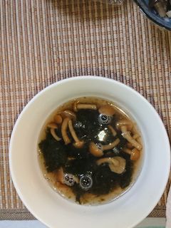 糖尿食なめこと焼き海苔のすまし汁-レシピのメイン写真