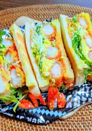 エビフライのサンドイッチ-レシピのメイン写真