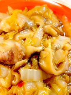白菜大量消費 豚肉と白菜ピリ辛炒め-レシピのメイン写真