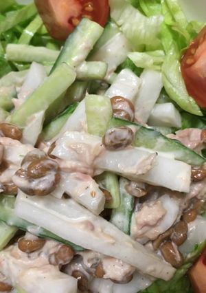 簡単！大根ときゅうりの納豆サラダ♪-レシピのメイン写真