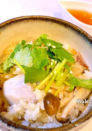 里芋の炊き込みごはん＋和風醤油あん-レシピのメイン写真