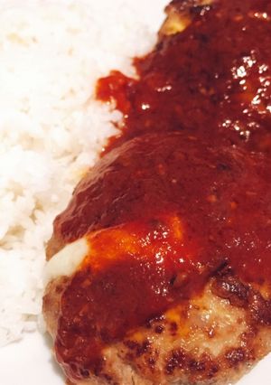 オーブンで肉汁たっぷりハンバーグ♡-レシピのメイン写真