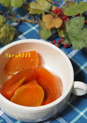 煮ない柿のコンポート-レシピのメイン写真