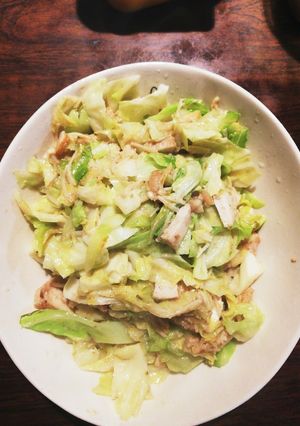 鶏キャベ榎の塩麹炒め★☆-レシピのメイン写真