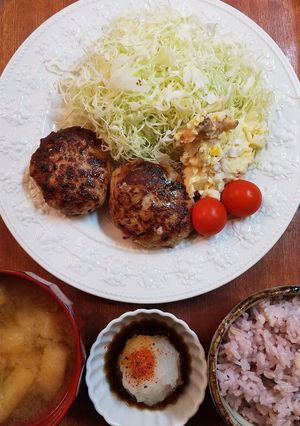 夕飯！ハンバーグ-レシピのメイン写真