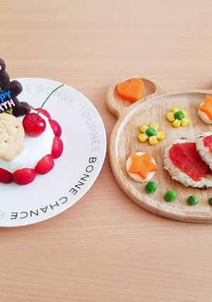 【手づかみ離乳食】1歳バースデープレート-レシピのメイン写真