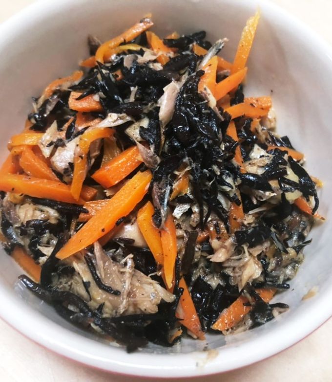 サバ缶とひじきの煮物-レシピのメイン写真