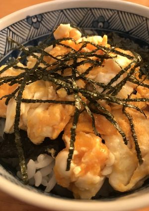 シンプル●海苔＆半熟玉子のしょう油味醂丼-レシピのメイン写真