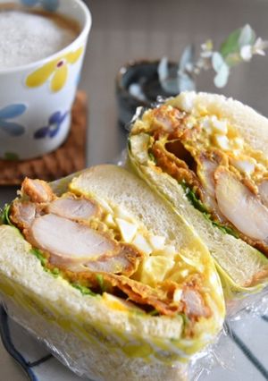 フライドチキンサンド-レシピのメイン写真