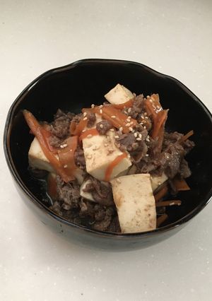 《簡単》牛肉豆腐炒め-レシピのメイン写真