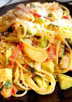 食物繊維たっぷり豆乳のクリームパスタ-レシピのメイン写真