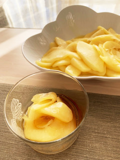10分でできるホットリンゴ炒め-レシピのメイン写真