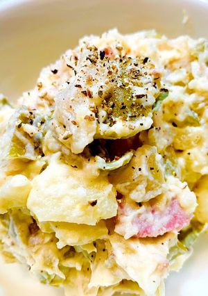 セブンの材料だけで！ザーサイポテサラ-レシピのメイン写真