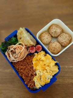 鶏そぼろと卵の2色弁当-レシピのメイン写真