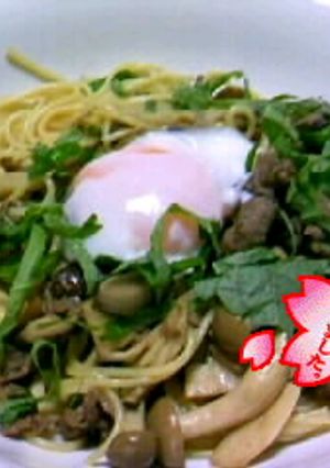 すき焼き風スパゲティ-レシピのメイン写真