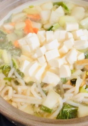 野菜たっぷりほかほか豆腐鍋-レシピのメイン写真
