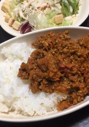 簡単！カレー粉で作るキーマカレー-レシピのメイン写真