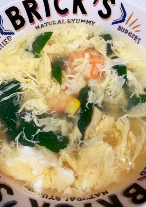 海老とほうれん草の卵スープ★-レシピのメイン写真