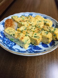 ネギの玉子焼き-レシピのメイン写真