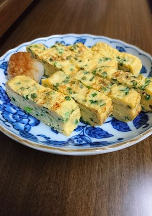 ネギの玉子焼き-レシピのメイン写真