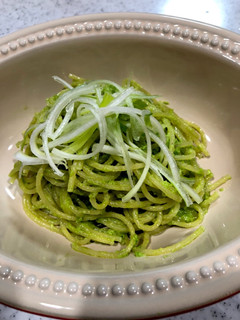 長ネギのジェノベーゼパスタ-レシピのメイン写真