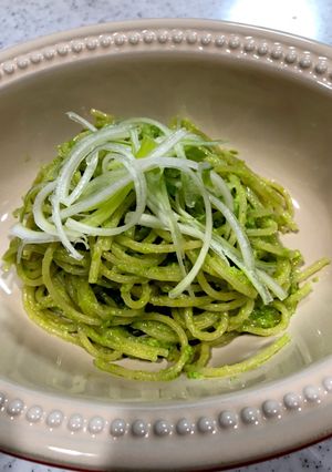 長ネギのジェノベーゼパスタ-レシピのメイン写真