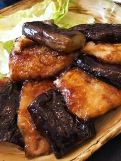 ふっくら鯵となすの蒲焼き-レシピのメイン写真