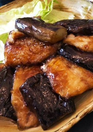 ふっくら鯵となすの蒲焼き-レシピのメイン写真