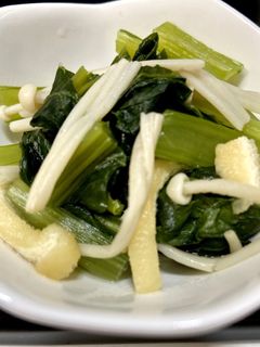 小松菜とえのきと薄揚げの煮物-レシピのメイン写真