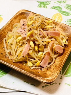 レンチン簡単!豆もやしとハムのナムル-レシピのメイン写真