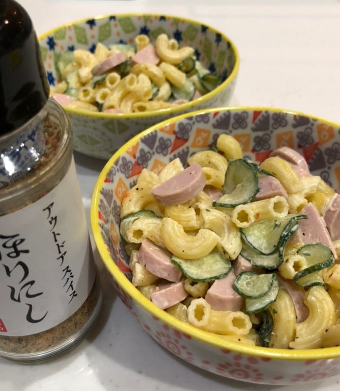 アウトドアスパイスほりにしマカロニサラダ-レシピのメイン写真