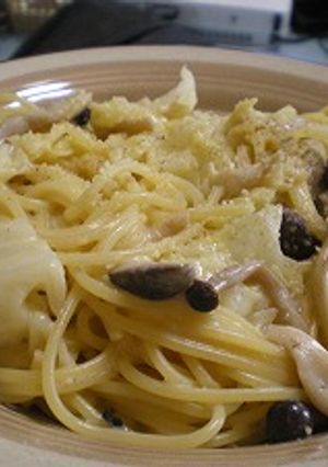 きのことキャベツのあっさりクリームパスタ-レシピのメイン写真