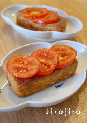 厚揚げ❤焼きトマト☆アンチョビ風味-レシピのメイン写真